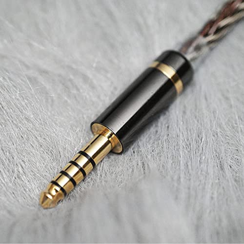 Hidizs MS5-4.4-RC Replacement Audio Upgrade Cable, Detachable Earphone Cable 4.4mm Plug Headphone Balanced Cord- 2 Pin 0.78mm IEM Cable for Headphones, MP3 Players, Phones, Speakers, Tablets, PCs - size: 4.4 mm