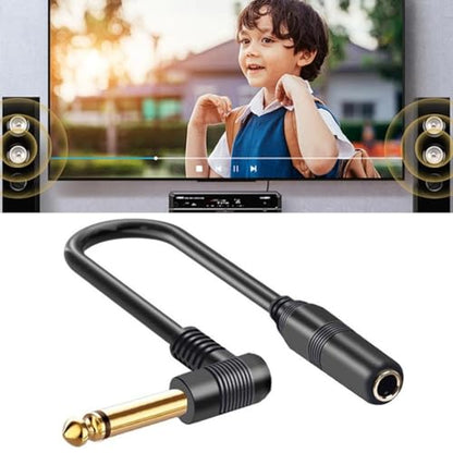 1/4inch Extension Cable,6.35mm 1/4" Male to Female Stereo Adapters,Headphones Guitar Right Extension Cable