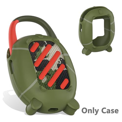 JCHPINE Silicone Cover Case for JBL Clip 5 Portable Bluetooth Speaker - color: Squad