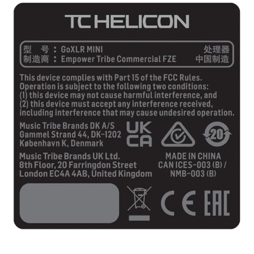 TC HELICON GoXLR MINI-WH Online Broadcast Mixer with USB/Audio Interface and Midas Preamp | MIDAS preamps with USB connectivity, XLR input and manual censor for streaming, gaming and podcasting