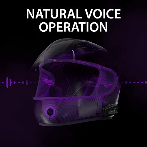 Cardo Packtalk Neo Motorcycle Helmet Communication Intercom System, Waterproof, 2nd Generation Mesh - Connect Up to 15 Riders, Natural Voice Operation, 40mm High Definition Speakers - Single Pack - size: Single Pack