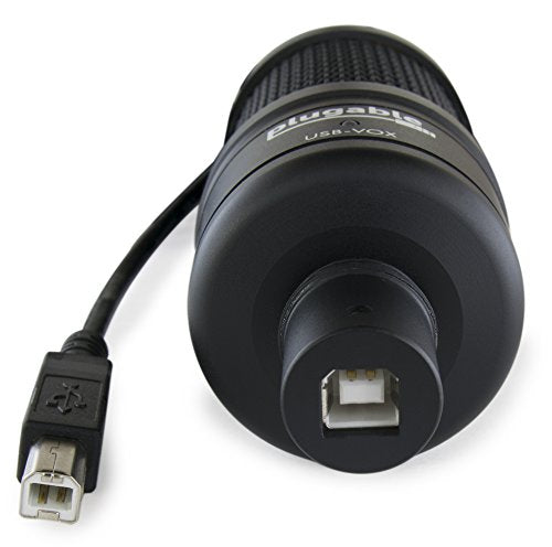 Plugable USB Studio Microphone - Podcast Microphone, Tripod Mounted Cardioid Condenser Microphone Optimized for Streaming TwitchMixerYouTubeDiscord (Compatible with Windows, macOS, Linux PCs)