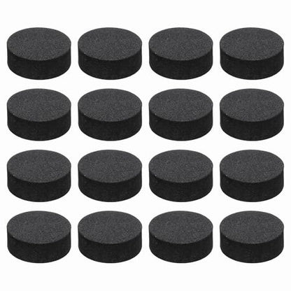 MECCANIXITY 16 Pcs Single Sided Speaker Isolation Feet Pads, 25mmx10mm Non Slip Foam Shock Absorption Base Pad Amplifier Stand Feet Mat for Speaker HiFi Home Theater Sound System, Black - size: 25mmx10mm
