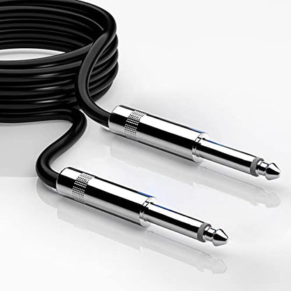 2-Pack 50ft 1/4" TS Cable Pro Audio Stereo Interconnect Instrument Cord - size: 50 Feet
