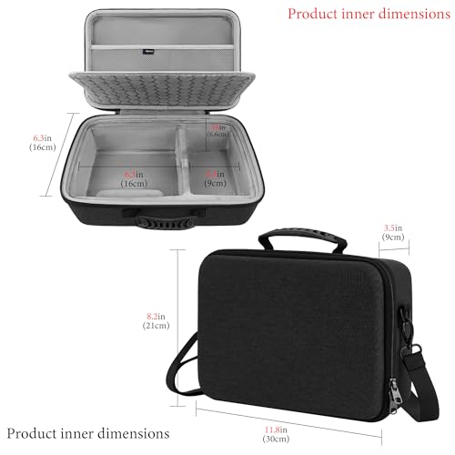 GEEKRIA Audio Interface Carrying Case, Compatible with Universal Audio Apollo Twin X DUO/Twin X QUAD/Twin X DUO Gen 2/ Twin X QUAD Gen 2, EVA Hard Shell Travel Bag (Dark Gray)