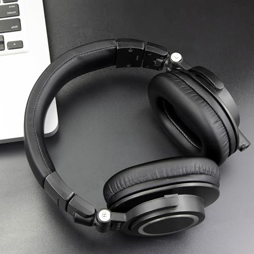 SOULWIT Headband for ATH M50X - Black | for Audio Technica M50, M50X, M50XWH, M50XBT, M50XBT2, M50S/LE Headphones - color: Black