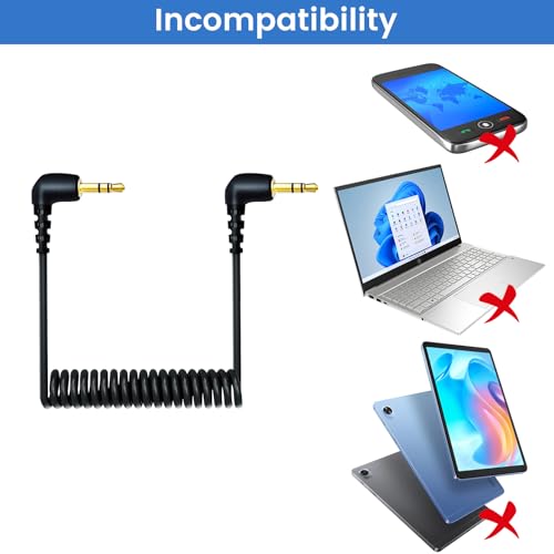 2-Pack 3.5mm Microphone Cable for DJI Mic Mini & Hollyland Lark Receivers