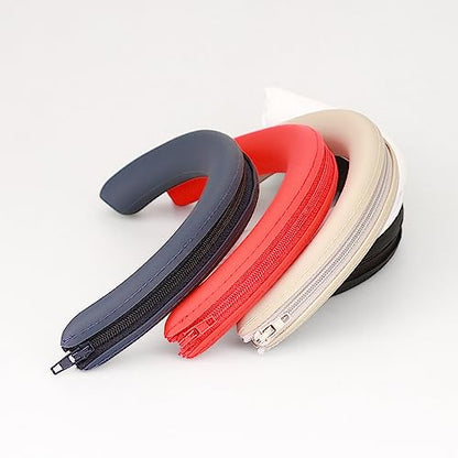 Protective Headband Cover Headband Cushions Silicone Sleeves Protectors with Zipper for WH-1000XM5 Earphone Cushions Headphone Protectors - color: dark blue