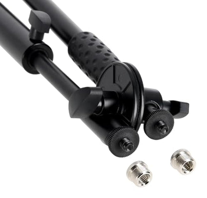 Rockville Gigstand Dual Microphone Mic Stand For Studio Audio Music Recording