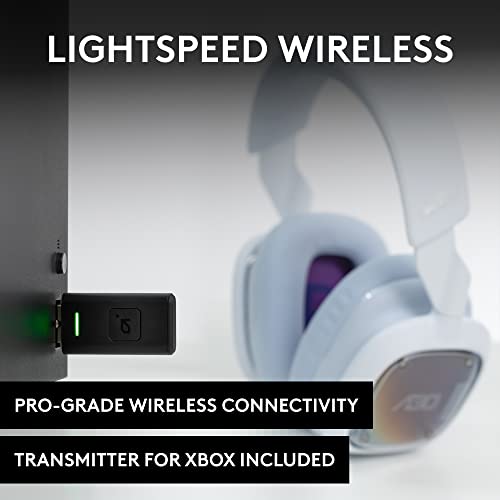 Logitech G Astro A30 Lightspeed Wireless Gaming Headset, Xbox - White | Bluetooth Enabled, Dolby Atmos, Detachable Boom, 27h Battery, USBC Charging, for Xbox, PS5, PS4, Nintendo Switch, PC, Android - color: White