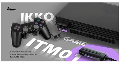 IKKO Zerda ITM01 External Sound Card, 3.5mm Portable Audio Detachable Magnetic Cable Headphone Adapter, Plug and Play,USB Gaming Dac Amp for iPhone iOS Headset PS4 Xbox Switch PC Laptop