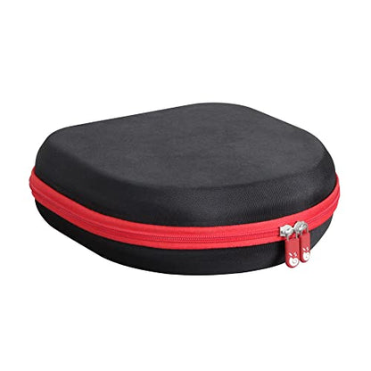 Hermitshell Hard Travel Case for Silensys E7 / PurelySound/MOVSSOU/COWIN/Tapela/Audonia Active Noise Cancelling Bluetooth Headphones (Black+Red) - color: Black+Red