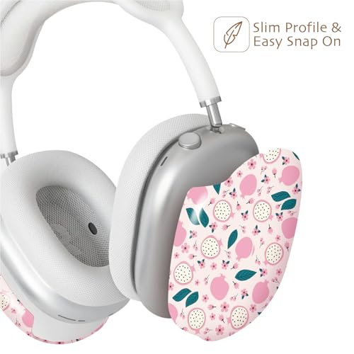 iBenzer Protective Case for AirPods Max Headphones, Ear Cups Cover for Apple AirPods Max (2024 USB-C / 2020 Lightning), Blushing Pom, AP-MAX-122 - color: Blushing Pom