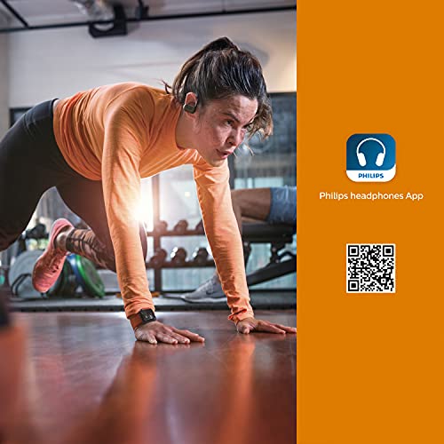 Philips A7306 True Wireless Sports Headphones with Detachable Ear Hooks, Heart-Rate Monitor, UV Cleaning Charging case, Awareness Mode, Waterproof, TAA7306BK | Detachable Ear Hooks, Heart-Rate Monitor, UV Cleaning Charging case, Awareness Mode, TAA7306BK,