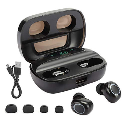 Bluetooth Earbuds True Wireless Small Size Ergonomic Design with Charging Bay for Travel and Outdoor Activities