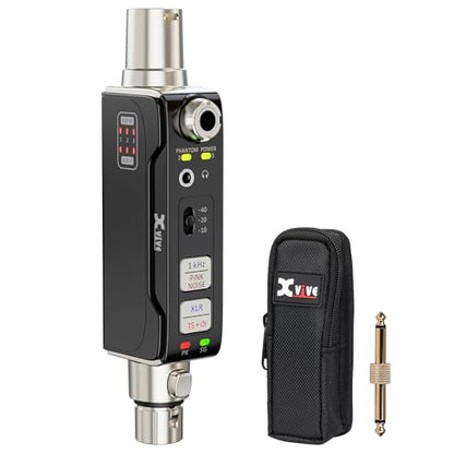Xvive AT-2 Audio Tester Pro, 5-in-1 Signal Generator (1kHz Tone & Pink Noise), XLR Cable Tester, 48V Phantom Power Checker, XLR Input Meter, Headphone/Built-in Speaker Monitor, USB-C Rechargeable - style: AT-2 PRO