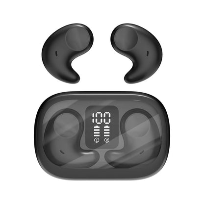 Piluyaa Sleep Earbuds Bluetooth in Ear Light-Weight Headphones, Mini Invisible Earplugs Small Design for Side Sleepers, 58H Playtime with Charging Case, Clear Calls& Noise Block-Black - color: BLACK