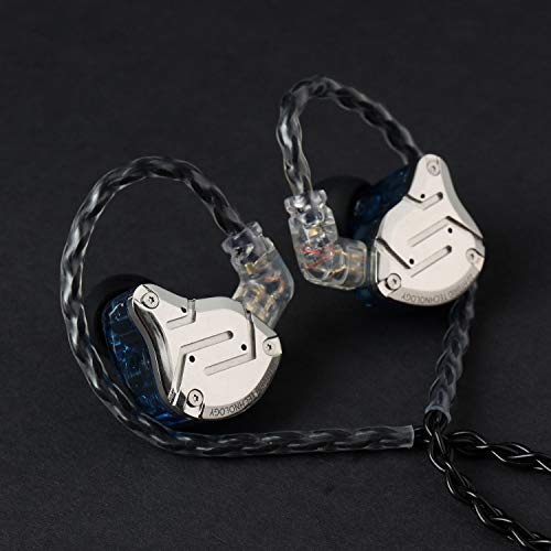JCALLY Earbuds Replacement Cable Oxygen-Free Copper Upgrade 5N OFC Headphone Wire 8 Shares for KZ C Pin TRN S pin Earphone 3.5mm Wire with Microphone JC08S (Black) (Black QDC) - size: Black QDC