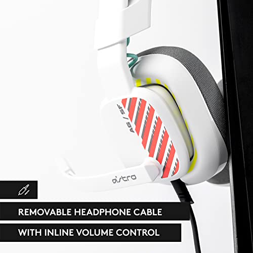 Astro A10 Gaming Headset Gen 2 Wired Headset, Over-Ear Gaming Headphones, Lightweight & Damage Resistant, Flip-to-Mute Microphone, 32 mm Drivers, Compatible with PS5, PS4, Nintendo Switch, PC - White