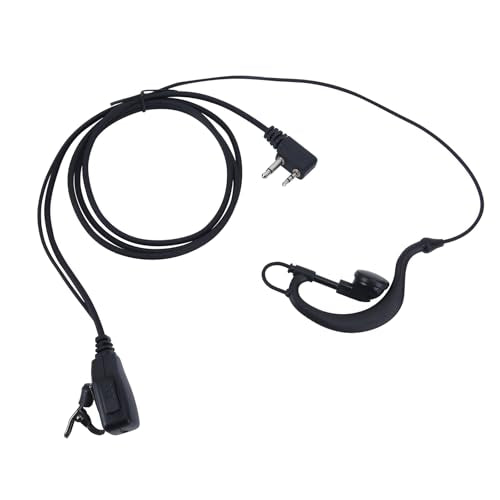 Walkie Talkie Earpiece with Mic Secure Fit Headset Crystal Clear Communication with Built-in PTT Button for Midland GXT1000VP4, LXT600VP3, GXT1050VP4, GXT1000XB