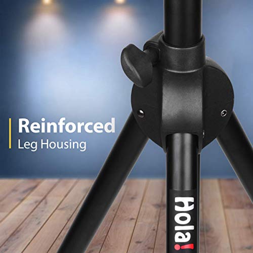 Hola! Music Pair PA Speaker Stands Heavy Duty Tripod Adjustable 4-6ft