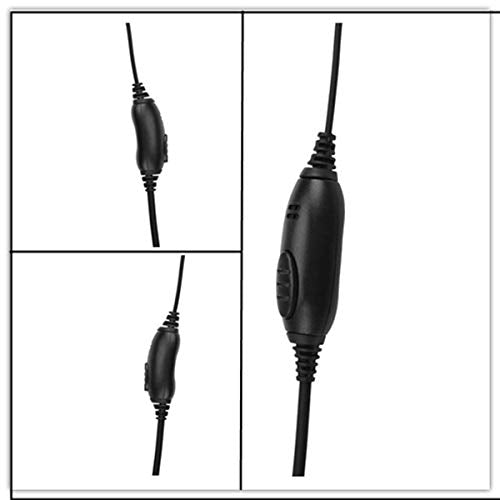 CLS1110 D Shape Earpiece Surveillance Headset with Mic Compatible with Motorola Two Way Radio RMM2050 XU2600 CLS1410 CP200 GP300 PR400 - style: D type