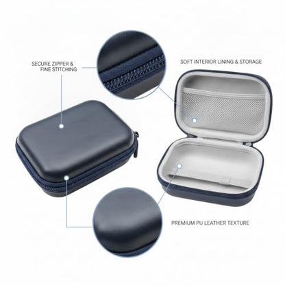 Headphone Case Hard Shell EVA Travel Pouch for Over Ear Headphones with Zipper, 6.5 x 4.5 x 1.6 Inch (1 PC)