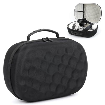 Hard Carrying Case for Meta Quest 3/3s VR Headset, Compatible with Bobovr M3 pro and Touch Controllers Accessories, Waterproof Portable Protection Storage Bag (Black)