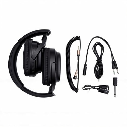 Zopsc Wireless Bluetooth 5.4 Studio Monitor Headphones Over Ear, 40mm Drivers HiFi Stereo, Wired Wireless Headset for Recording Mixing DJ Guitar Amp PC, 6.35mm 3.5mm.
