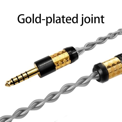 8Core Upgrades Earphone Cable 0.78mm 2 Pin Silver Plateds Coppers for Enhanceds Sound and Durability