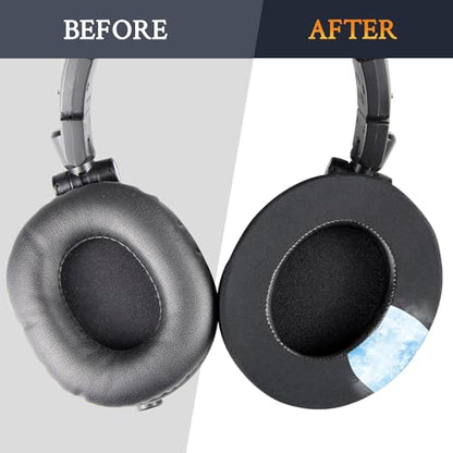 SOULWIT Earpads for ATH M50X/M40X, HyperX Cloud 2/3/Alpha, MDR-7506, Arctis 7/9/5/Nova 7/Pro Wired, G Pro X, Sennheiser HD280, Razer Kaira/Barracuda/Kraken Series, Turtle Beach Stealth,Cooling Gel-D G - color: Dark Green