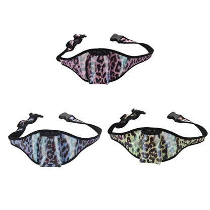 Lesmic Adjustable Fitness Aerobic Mic Belt Microphone Pouch Bodypack Holder Transmitter Carrier for LesMills Instructors for Group Fitness Exercise GX Instructors Theater Speakers Leopard Green