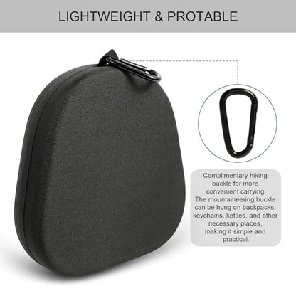 Headphones Case for Skullcandy/JBL/Bose/Sony Wireless Headphones - Black | Travel Case Carrying Cover Bag, Storage Protective Bag with Cable - color: Black