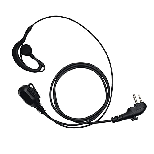G Shape Earpiece Walkie Talkie Radio Headset with PTT Mic Compatible with HYT Hytera BD502 BD502i PD502 PD562 TC-508 TC-580 - size: Standar