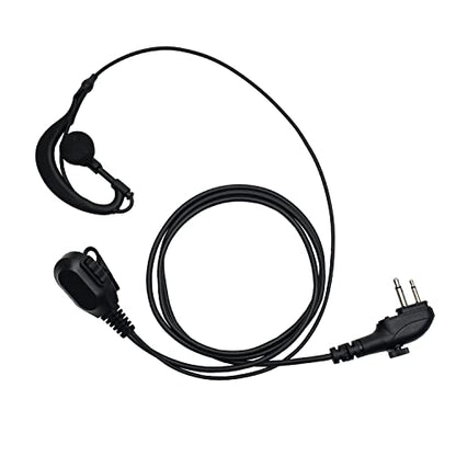 G Shape Earpiece Walkie Talkie Radio Headset with PTT Mic Compatible with HYT Hytera BD502 BD502i PD502 PD562 TC-508 TC-580 - size: Standar