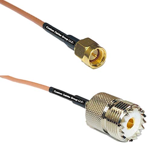 1 feet RG316 SMA Male to SO239 UHF Female RF Pigtail Coaxial Cable
