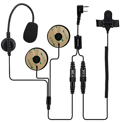 Retevis Two Way Radio Headset with Mic, Open Full Face Motorcycle Helmet