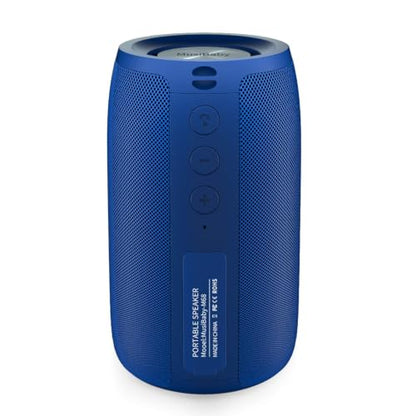Musibaby M68 Portable Wireless Speaker, 24H Playtime, Blue | Portable, small and compact with USB playback, AUX input, FM radio, TF card playback, up to 24H and dual pairing. - color: Blue