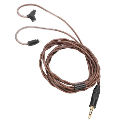 Zopsc Replacement Earphone Cable, 2 Pin 0.78mm Plug Gold Plated Earbuds Wire for IEM Earphones with Detachable Microphone for Music, Gaming