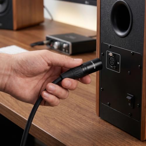 NANYI 2PCS XLR Male to Male Microphone Cable, 3-Pin, 1.6ft - size: XLR Male To Male-1.6FT-2PCS