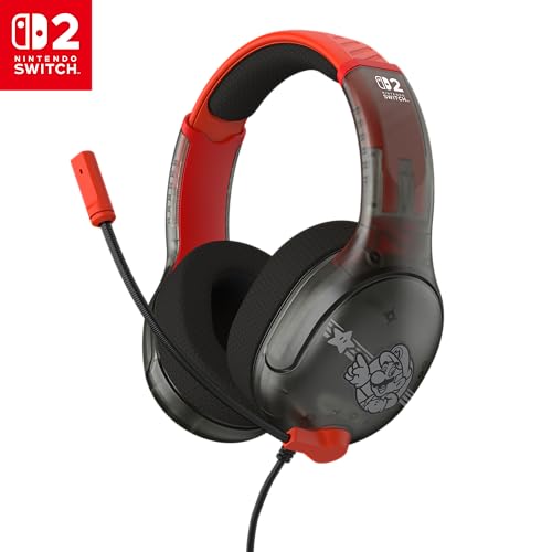 Turtle Beach Airlite Fit Wired Gaming Headset Mario Star, Nintendo Switch 2 | Also works with Nintendo Switch OLED, Flip-to-Mute Mic, Comfortable Ear Cushions, 40mm Speakers, Lightweight, Mario Star - color: Mario Star