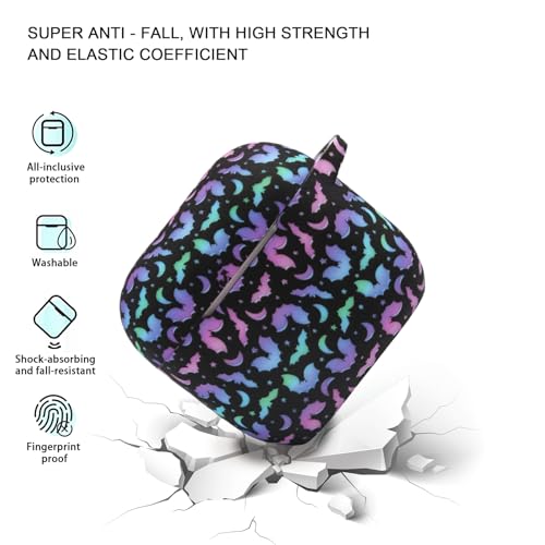 Case Compatible with AirPods 4 Case,Soft Silicone Cover with Bracelet Lanyard and Keychain, Cute Wireless Charging Protective Case for Apple AirPods 4th for Women and Men (Colourful) - color: Colourful