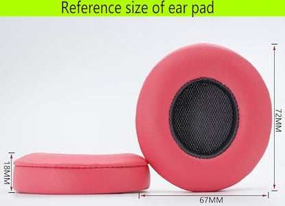 Replacement Ear Pads Compatible with Beats Solo3.0 Wireless Psychedelic red - color: Psychedelic red