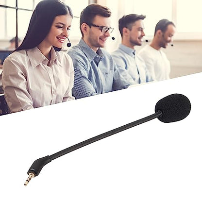 Mic Replacement for A30, 2.5mm Detachable Boom Microphone, Noise Reduction, Plug and Play for Clear Sound