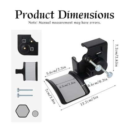 Clamp-On Monitor Headphone Stand, Adjustable Headset Hanger Rest Holder Hook Monitor Mount with Silicone Protection Desk Organizer for Home Office Gaming & Study Accessories
