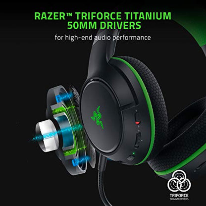 Wireless Xbox Gaming Headset: Razer Kaira Pro with Titanium Drivers & Supercardioid Mic - Black - color: Black, style: Kaira Pro