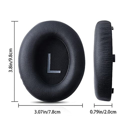 HUYUN Protein Leather Ear Pads Replacement for Bose Headphones 700, NCH700, NC700 Headphones Earpads, Headset Ear Cushion Repair Parts (Black) - color: Black