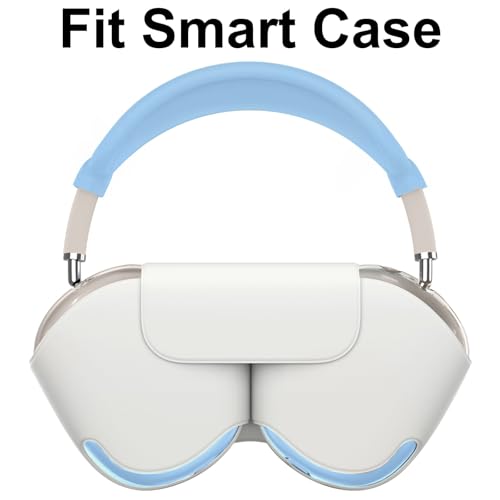 Silicone Case Cover for AirPods Max 2/AirPods Max Headphones, Gradient Blue - color: Blue-TMJB