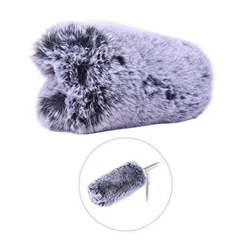 Andoer Outdoor Microphone Windscreen Fur Noise Reduction Mic Wind Muff Replacement for RODE VideoMic Pro/RODE VideoMic Pro-R/BOYA BY-BM3030/ BOYA BY-BM3031/ BOYA BY-BM3032