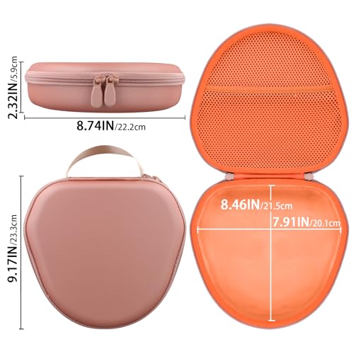 Hard Case for Apple AirPods Max 2/AirPods Max Wireless Headphones - color: Orange Case